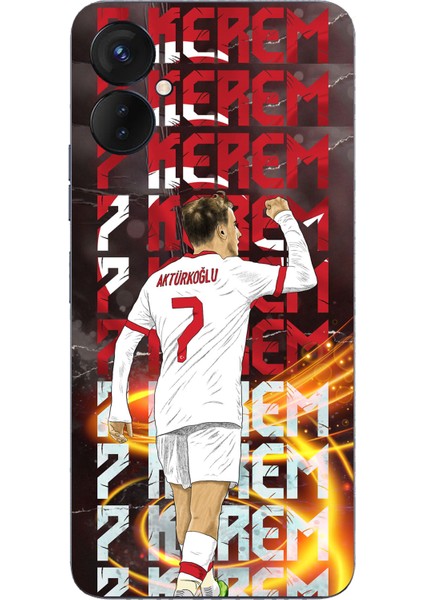 Tecno Spark 9 Pro Uyumlu Kerem Aktürkoğlu Sevinç Baskılı Silikon Kılıf