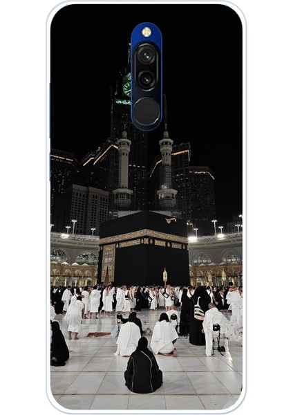 Redmi 8 Uyumlu Kabe Umre Baskılı Silikon Kılıf