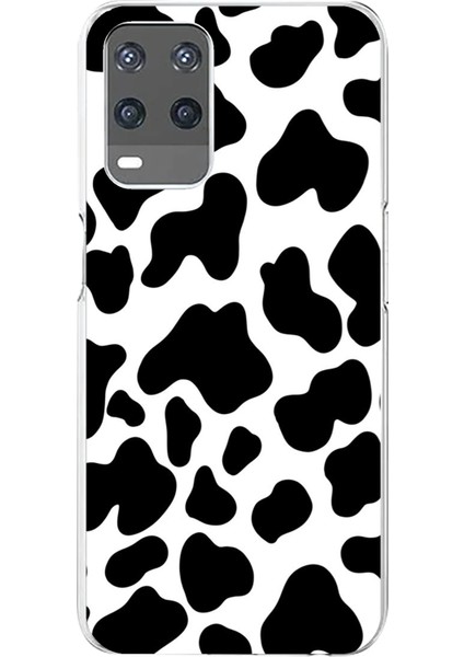 Oppo A54 Uyumlu Inek Desenli Tasarımlı Baskılı Silikon Kılıf