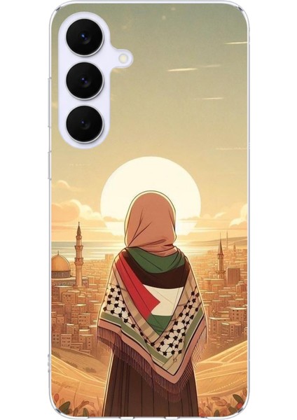 Samsung Galaxy S25 Fe Uyumlu Filistine Özgürlük Kız Baskılı Silikon Kılıf