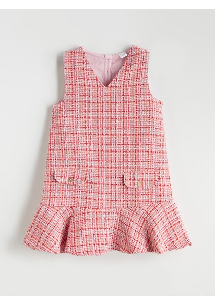 Yeni Sezon V Yaka Kız Çocuk Elbise ve Külotlu Çorap fiyatları