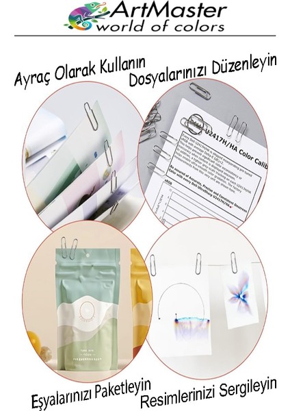 Metal Ataç 25MM 250 Li 1 Paket Nikel Kaplama 15 Sayfa Kapasiteli Metal Ataş Ofis Okul Büro Dayanıklı Paslanmaz fırsatları
