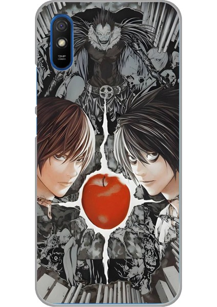Redmi 9A Uyumlu Death Note Kapak Tasarımlı Baskılı Silikon Kılıf
