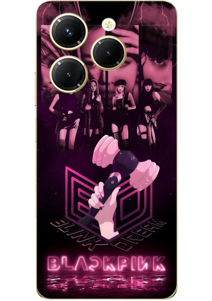 Tecno Spark 20 Pro Uyumlu Blackpink Poster Baskılı Silikon Kılıf