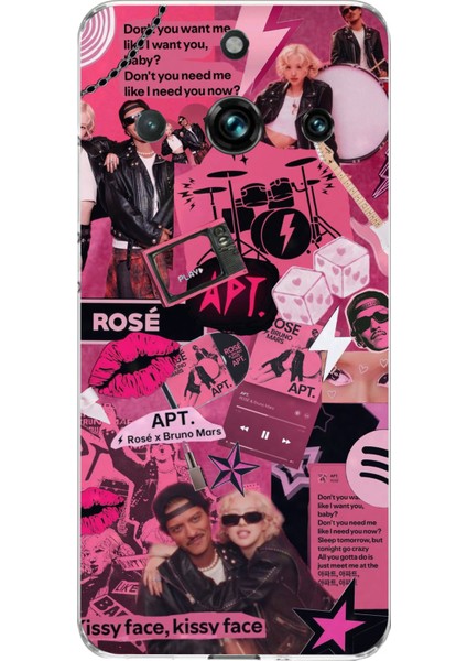 Realme 11 Pro-Pro Plus Uyumlu Blackpink Kolaj Baskılı Silikon Kılıf