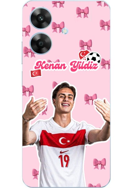 Realme Note 60 Uyumlu Kenan Yıldız Kurdele Baskılı Silikon Kılıf