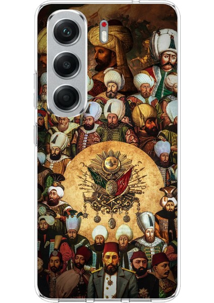 Tecno Camon 40 Pro Uyumlu Osmanlı Padişahları Baskılı Silikon Kılıf