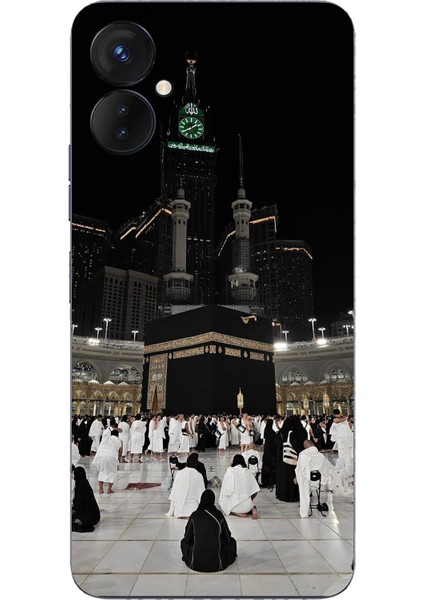 Tecno Spark 9 Pro Uyumlu Kabe Umre Baskılı Silikon Kılıf