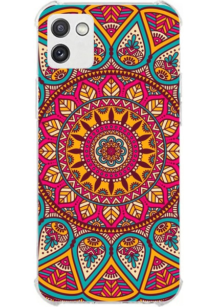 Samsung Galaxy A03 Uyumlu Mandala Baskılı Silikon Kılıf