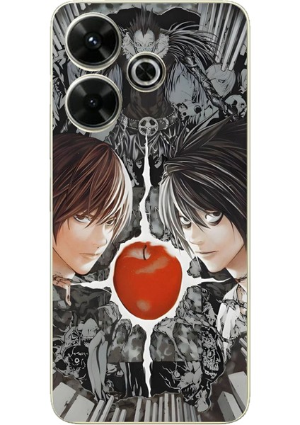 Redmi 13 Uyumlu Death Note Kapak Tasarımlı Baskılı Silikon Kılıf