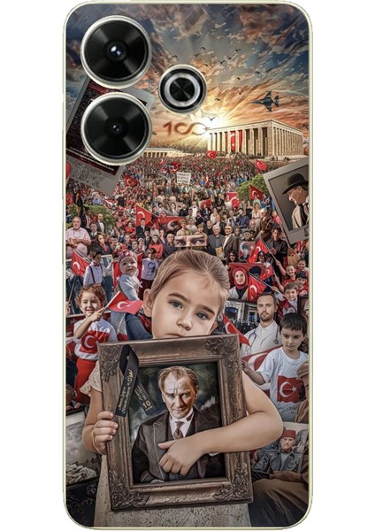 Redmi 13 Uyumlu Atatürk Anıtkabir Baskılı Silikon Kılıf