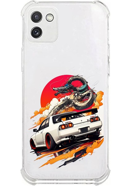 Samsung Galaxy A03 Uyumlu Gtr Güneş Ejderha Tasarımlı Baskılı Silikon Kılıf