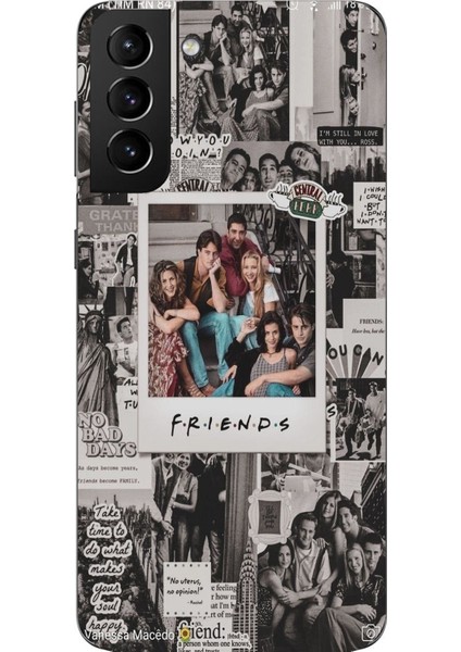 Samsung Galaxy S21 Plus Uyumlu Friends Nostalji Tasarımlı Tasarımlı Baskılı Silikon Kılıf