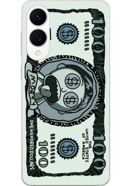 Samsung Galaxy S25 Edge Uyumlu Morty Dolar Baskılı Silikon Kılıf