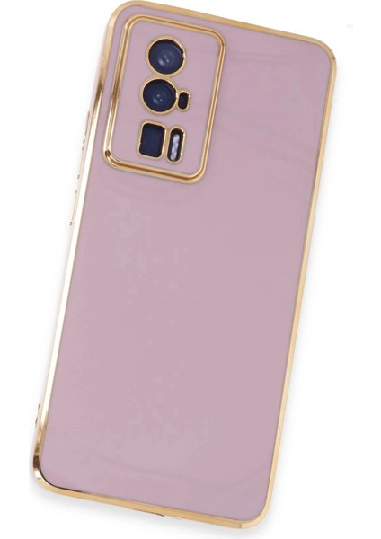 Xiaomi Poco F5 Pro Kılıf Volet Silikon - Mor modelleri