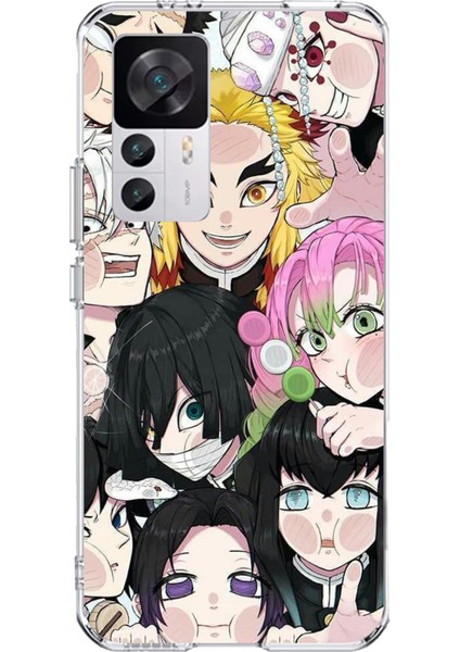 Xiaomi Mi 12T-12T Pro Uyumlu Demon Slayer Manga Baskılı Silikon Kılıf