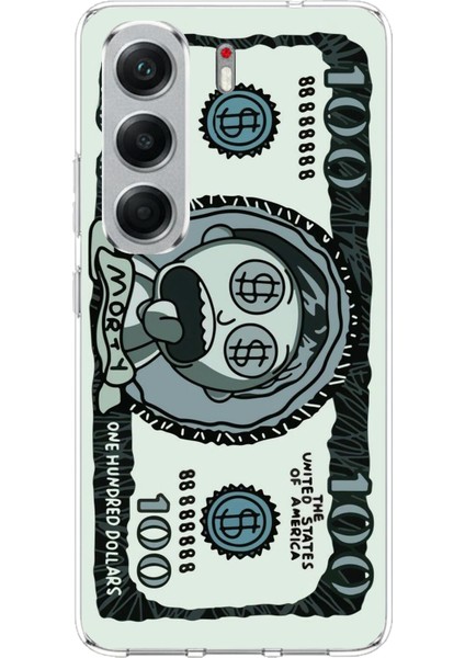 Tecno Camon 40 Pro Uyumlu Morty Dolar Baskılı Silikon Kılıf