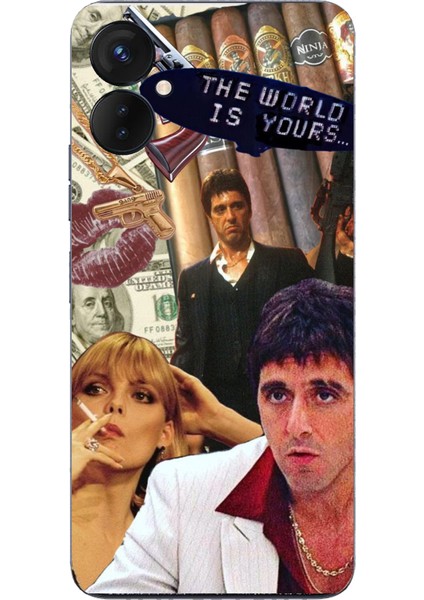Tecno Spark 9 Pro Uyumlu The Worlds Is Yours Tasarımlı Baskılı Silikon Kılıf