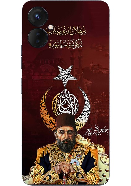Tecno Spark 9 Pro Uyumlu Abdülhamid Han Baskılı Silikon Kılıf