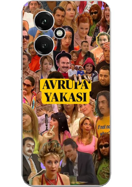 Honor 400 Uyumlu Avrupa Yakası Baskılı Silikon Kılıf