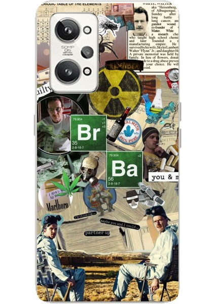 Realme Gt2 Pro Uyumlu Breaking Bad Kolaj Baskılı Silikon Kılıf