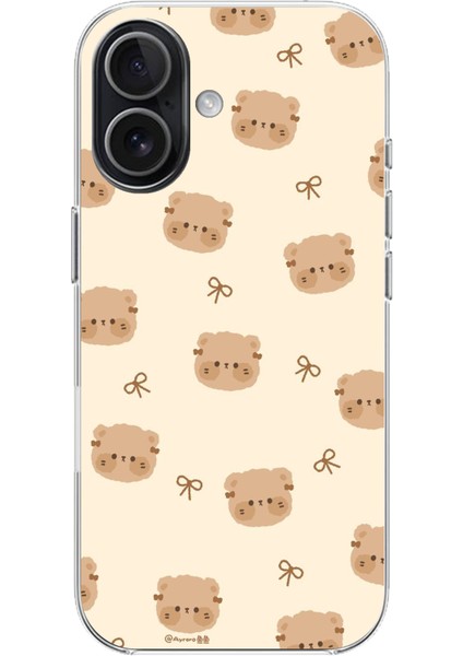 iPhone 17 Uyumlu Sevimli Ayıcıklar Baskılı Silikon Kılıf