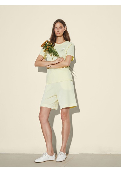 Yeni Sezon Beli Lastikli Kadın Şort