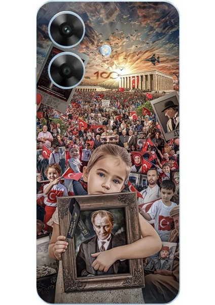 Realme Note 60 Uyumlu Atatürk Anıtkabir Baskılı Silikon Kılıf