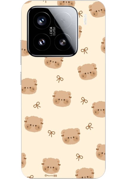 Xiaomi Mi 15 Pro Uyumlu Sevimli Ayıcıklar Baskılı Silikon Kılıf