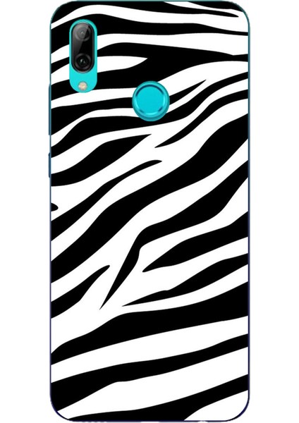 Huawei P Smart 2019 Uyumlu Zebra Tasarımlı Baskılı Silikon Kılıf