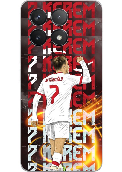 Poco F6 Pro Uyumlu Kerem Aktürkoğlu Sevinç Baskılı Silikon Kılıf