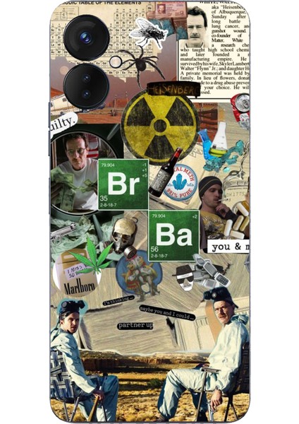 Tecno Spark 9 Pro Uyumlu Breaking Bad Kolaj Baskılı Silikon Kılıf