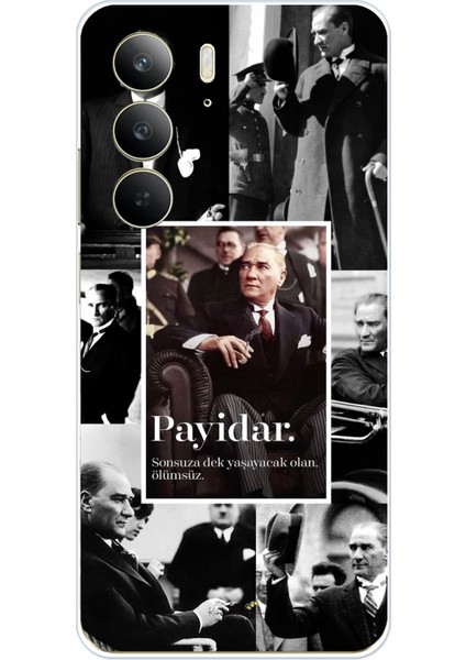 Realme C75 Uyumlu Atatürk Payidar Baskılı Silikon Kılıf