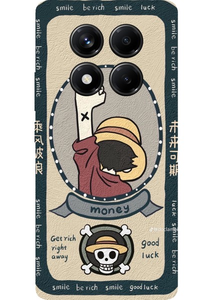 Redmi Note 14 Pro 5g Uyumlu One Piece Dolar Baskılı Silikon Kılıf