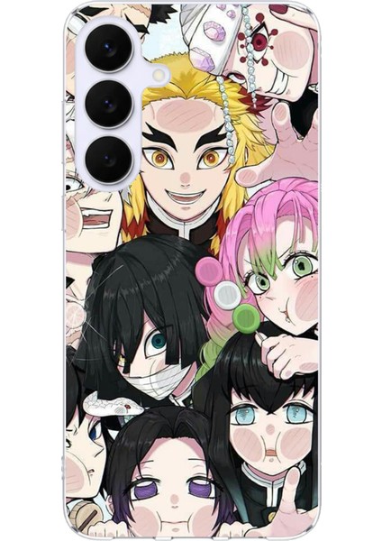 Samsung Galaxy S25 Fe Uyumlu Demon Slayer Manga Baskılı Silikon Kılıf