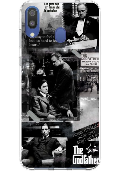 Samsung Galaxy M20 Uyumlu The Godfather Baba Film Tasarımlı Baskılı Silikon Kılıf