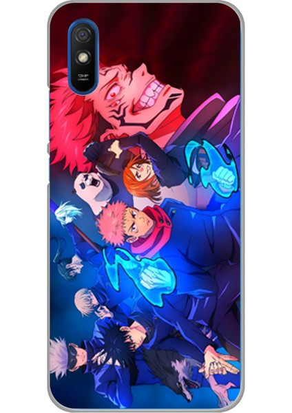 Redmi 9A Uyumlu Jujutsu Kaisen Baskılı Silikon Kılıf