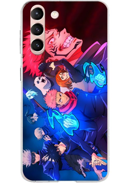 Samsung Galaxy S21 Uyumlu Jujutsu Kaisen Baskılı Silikon Kılıf