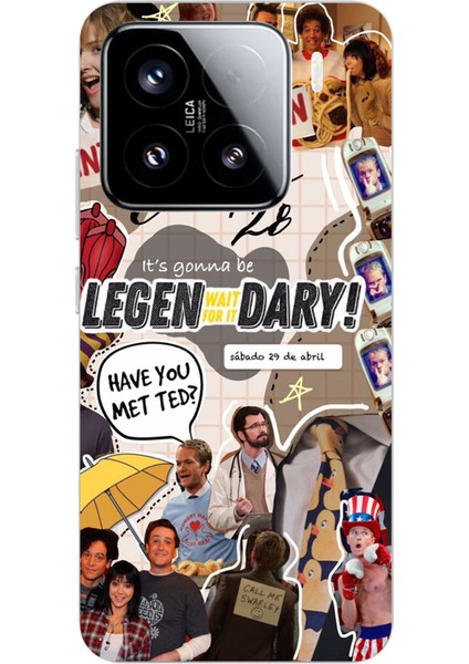 Xiaomi Mi 15 Pro Uyumlu Retro Gazete How I Met Your Mother Tasarımlı Baskılı Silikon Kılıf