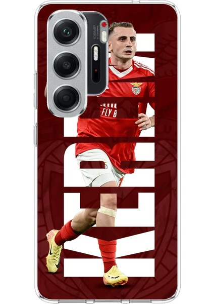 Tecno Camon 40 Pro Uyumlu Kerem Aktürkoğlu Benfica Baskılı Silikon Kılıf