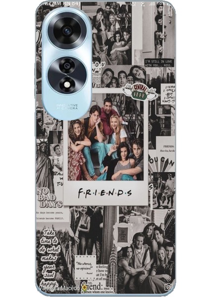 Oppo A60 Uyumlu Friends Nostalji Tasarımlı Tasarımlı Baskılı Silikon Kılıf