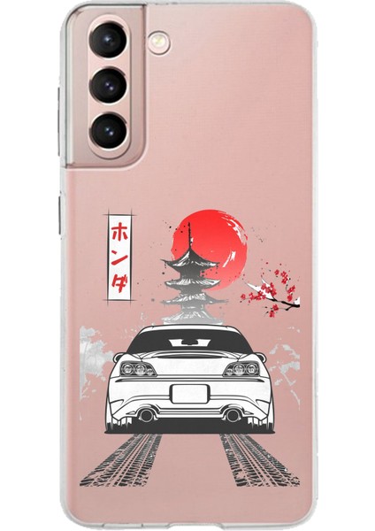 Samsung Galaxy S21 Uyumlu S2000 Tasarımlı Baskılı Silikon Kılıf