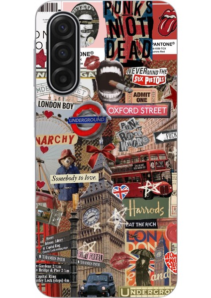 Samsung Galaxy A17 Uyumlu Londra Baskılı Silikon Kılıf