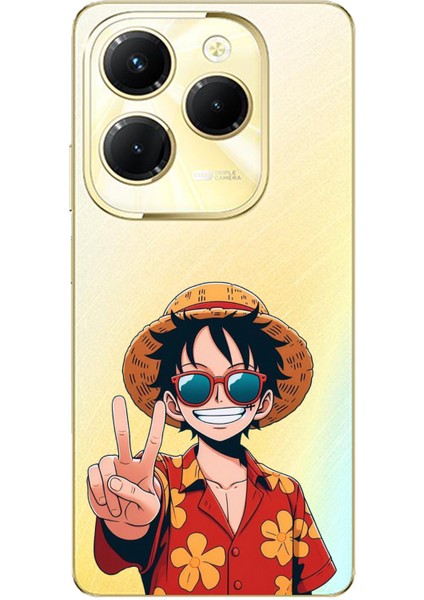 Tecno Spark 20 Pro Uyumlu Monkey D. Luffy Tasarımlı Baskılı Silikon Kılıf