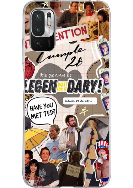Redmi Note 10 5g Uyumlu Retro Gazete How I Met Your Mother Tasarımlı Baskılı Silikon Kılıf