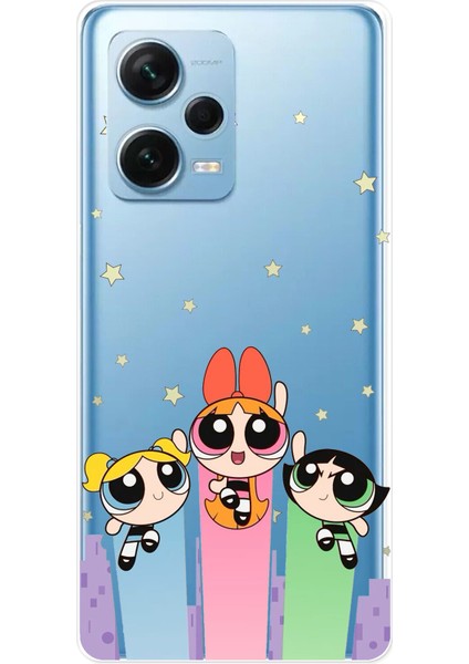 Redmi Note 12 Pro 5g Uyumlu Powerpuff Girls Tasarımlı Baskılı Silikon Kılıf