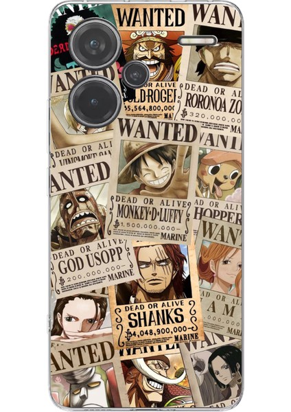 Redmi Note 13 Pro Plus 5g Uyumlu One Piece Gazete Tasarımlı Baskılı Silikon Kılıf