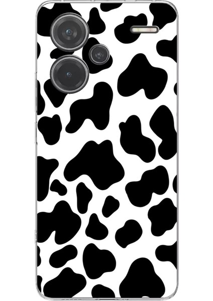 Redmi Note 13 Pro Plus 5g Uyumlu Inek Desenli Tasarımlı Baskılı Silikon Kılıf