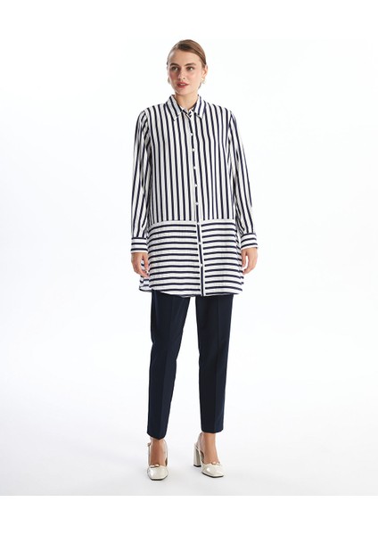 Yeni Sezon Çizgili Kadın Gömlek Tunik fiyatları