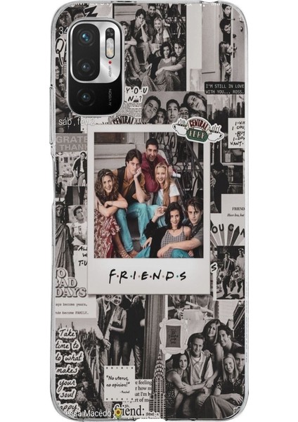 Redmi Note 10 5g Uyumlu Friends Nostalji Tasarımlı Tasarımlı Baskılı Silikon Kılıf
